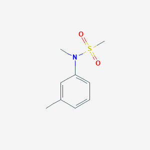 molecular formula C9H13NO2S B8657226 N-Methyl-N-(3-tolyl)methanesulphonamide 