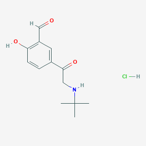 molecular formula C13H18ClNO3 B8657229 5-(Tert-butylglycyl)-2-hydroxybenzaldehyde hydrochloride 