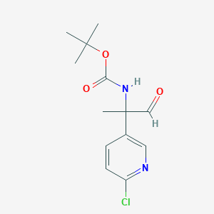 Tert-butyl [1-(6-chloropyridin-3-yl)-1-methyl-2-oxoethyl]carbamate