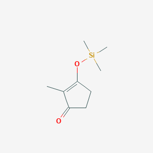 molecular formula C9H16O2Si B8657299 2-Methyl-3-(trimethylsilyloxy)cyclopent-2-enone CAS No. 84348-14-1