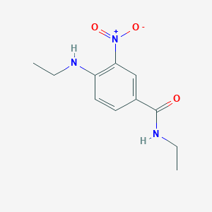 molecular formula C11H15N3O3 B8657326 N-ethyl-4-ethylamino-3-nitrobenzamide 