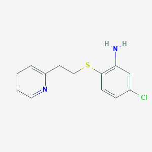 5-Chloro-2-((2-(pyridin-2-yl)ethyl)thio)aniline