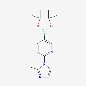 2-(2-methylimidazol-1-yl)-5-(4,4,5,5-tetramethyl-1,3,2-dioxaborolan-2-yl)pyridine