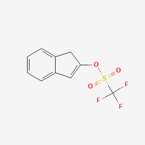 molecular formula C10H7F3O3S B8657413 1h-Inden-2-yl trifluoromethanesulfonate CAS No. 256637-49-7