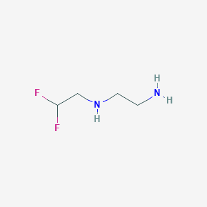 molecular formula C4H10F2N2 B8657419 (2-Aminoethyl)(2,2-difluoroethyl)amine 