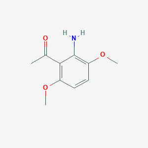 molecular formula C10H13NO3 B8657428 2'-Amino-3',6'-dimethoxyacetophenone 