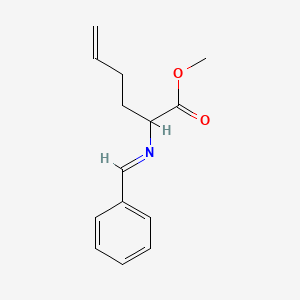 5-Hexenoic acid, 2-[(phenylmethylene)amino]-, methyl ester
