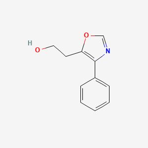 molecular formula C11H11NO2 B8657447 2-(4-Phenyloxazol-5-yl)ethanol CAS No. 89150-00-5