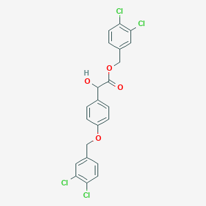 molecular formula C22H16Cl4O4 B8657469 3,4-Dichlorobenzyl 2-(4-((3,4-dichlorobenzyl)oxy)phenyl)-2-hydroxyacetate 