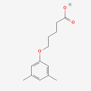 molecular formula C13H18O3 B8657486 5-(3,5-Dimethylphenoxy)pentanoic acid CAS No. 87411-40-3