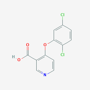 molecular formula C12H7Cl2NO3 B8657532 4-(2,5-Dichloro-phenoxy)-nicotinic acid 