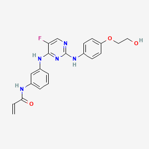 2-Propenamide, N-[3-[[5-fluoro-2-[[4-(2-hydroxyethoxy)phenyl]amino]-4-pyrimidinyl]amino]phenyl]-