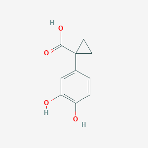 molecular formula C10H10O4 B8657581 1-(3,4-Dihydroxyphenyl)cyclopropanecarboxylic acid CAS No. 952664-50-5