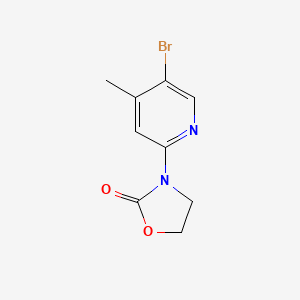3-(5-Bromo-4-methylpyridin-2-yl)-1,3-oxazolidin-2-one