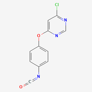 B8657601 4-Chloro-6-(4-isocyanato-phenoxy)-pyrimidine CAS No. 630125-96-1