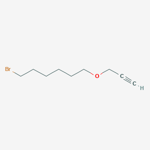 molecular formula C9H15BrO B8657619 1-Bromo-6-[(prop-2-yn-1-yl)oxy]hexane CAS No. 102294-00-8