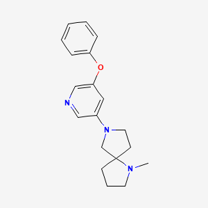 molecular formula C19H23N3O B8657623 1-Methyl-7-(5-phenoxypyridin-3-yl)-1,7-diazaspiro[4.4]nonane CAS No. 646055-71-2