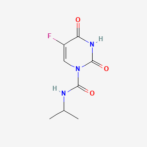 molecular formula C8H10FN3O3 B8657658 1(2H)-Pyrimidinecarboxamide, 5-fluoro-3,4-dihydro-N-(1-methylethyl)-2,4-dioxo- CAS No. 58471-46-8