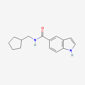 1h-Indole-5-carboxamide,n-(cyclopentylmethyl)-