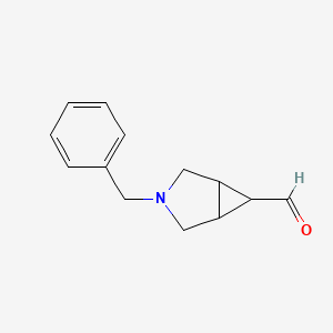 molecular formula C13H15NO B8657699 3-Benzyl-3-azabicyclo[3.1.0]hexane-6-carbaldehyde CAS No. 914937-15-8