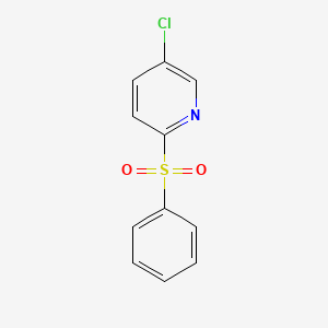 molecular formula C11H8ClNO2S B8657770 2-Benzenesulfonyl-5-chloropyridine CAS No. 204458-18-4