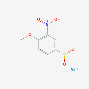 molecular formula C7H6NNaO5S B8657827 [(4-Methoxy-3-nitrophenyl)sulfonyl]sodium 