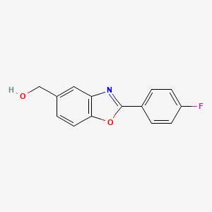 [2-(4-Fluoro-phenyl)-benzooxazol-5-yl]-methanol