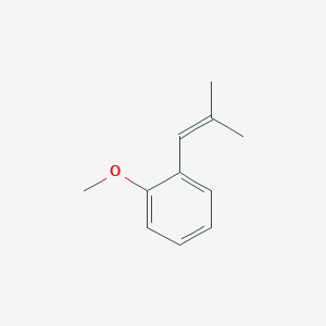 molecular formula C11H14O B8658011 1-Methoxy-2-(2-methylprop-1-en-1-yl)benzene CAS No. 6026-72-8