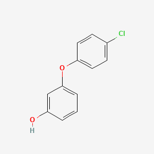 molecular formula C12H9ClO2 B8658049 3-(4-Chlorophenoxy)phenol 