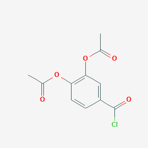 molecular formula C11H9ClO5 B8658132 3,4-Diacetoxybenzoic acid chloride CAS No. 57929-25-6