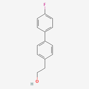 molecular formula C14H13FO B8658152 4-(4-Fluorophenyl)phenethyl alcohol CAS No. 840521-87-1