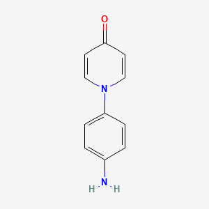 molecular formula C11H10N2O B8658173 1-(4-aminophenyl)pyridin-4-one 