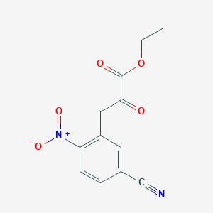Ethyl 3-(5-cyano-2-nitrophenyl)-2-oxopropanoate