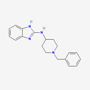 molecular formula C19H22N4 B8658195 N-(1-Benzylpiperidin-4-yl)-1H-benzimidazol-2-amine CAS No. 134202-20-3
