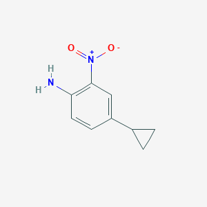 molecular formula C9H10N2O2 B8658212 4-Cyclopropyl-2-nitroaniline 