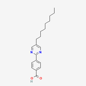molecular formula C20H26N2O2 B8658220 4-(5-Nonylpyrimidin-2-YL)benzoic acid CAS No. 128005-60-7
