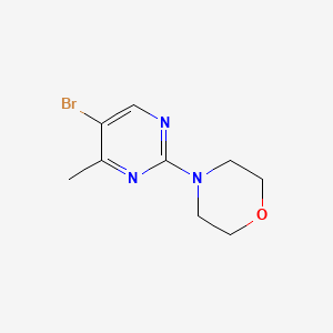 molecular formula C9H12BrN3O B8658223 4-(5-Bromo-4-methylpyrimidin-2-yl)morpholine 