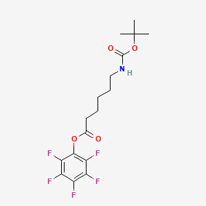 molecular formula C17H20F5NO4 B8658231 Pentafluorophenyl N-tert-butoxycarbonyl-6-aminohexanoate 