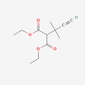 molecular formula C12H18O4 B8658258 Diethyl 2-(1,1-dimethyl-2-propynyl)malonate CAS No. 21079-27-6