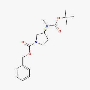 (R)-Benzyl 3-((tert-butoxycarbonyl)(methyl)amino)pyrrolidine-1-carboxylate