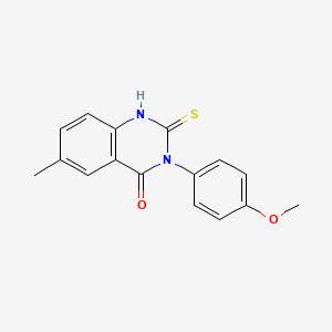2-mercapto-3-(4-methoxyphenyl)-6-methyl-4(3H)-quinazolinone