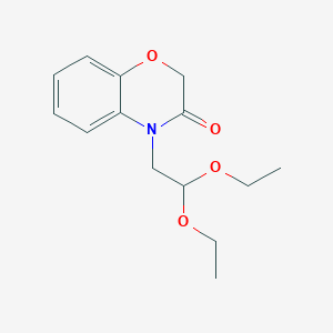 molecular formula C14H19NO4 B8658340 4-(2,2-Diethoxyethyl)-1,4-benzoxazin-3-one 