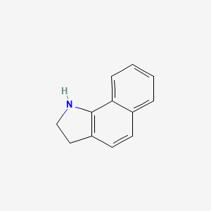 molecular formula C12H11N B8658439 1H,2H,3H-Benzo[G]indole 