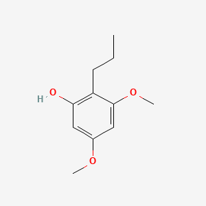 molecular formula C11H16O3 B8658459 3,5-Dimethoxy-2-propylphenol CAS No. 80986-11-4