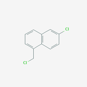 molecular formula C11H8Cl2 B8658469 6-Chloro-1-(chloromethyl)naphthalene 