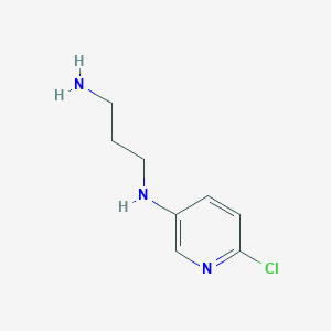 molecular formula C8H12ClN3 B8658485 N1-(6-chloropyridin-3-yl)propane-1,3-diamine 