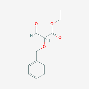 molecular formula C12H14O4 B8658487 Ethyl 2-(benzyloxy)-3-oxopropanoate 