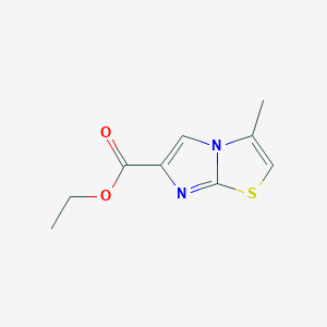 molecular formula C9H10N2O2S B8658595 3-Methyl-imidazo[2,1-b]thiazole-6-carboxylic acid ethyl ester 