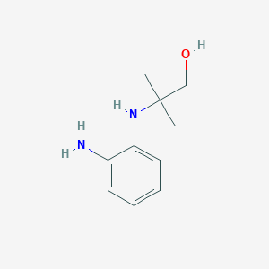 molecular formula C10H16N2O B8658627 1-Propanol, 2-[(2-aminophenyl)amino]-2-methyl- CAS No. 116040-97-2