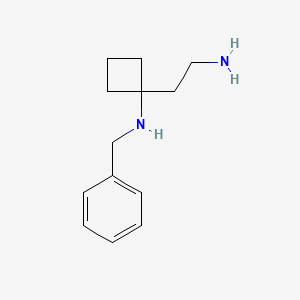 molecular formula C13H20N2 B8658644 2-[1-(Benzylamino)cyclobutyl]ethylamine 